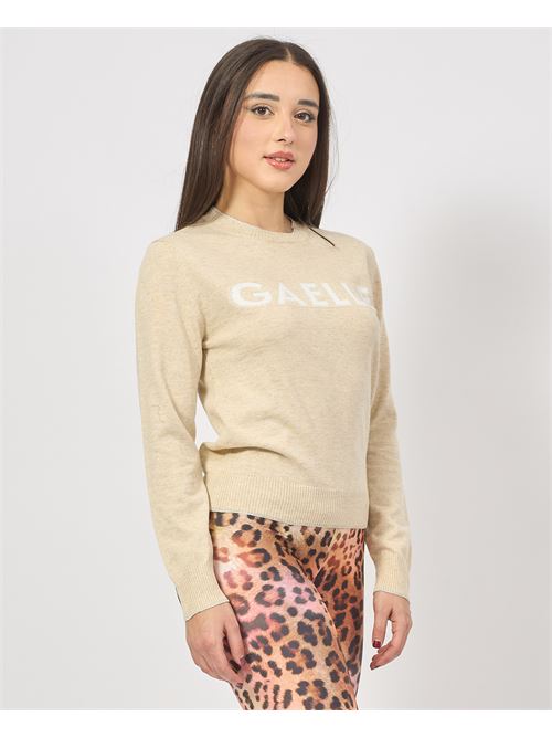 Pull en coton avec logo Gaelle Paris GAELLE PARIS | GAABW04270BI67